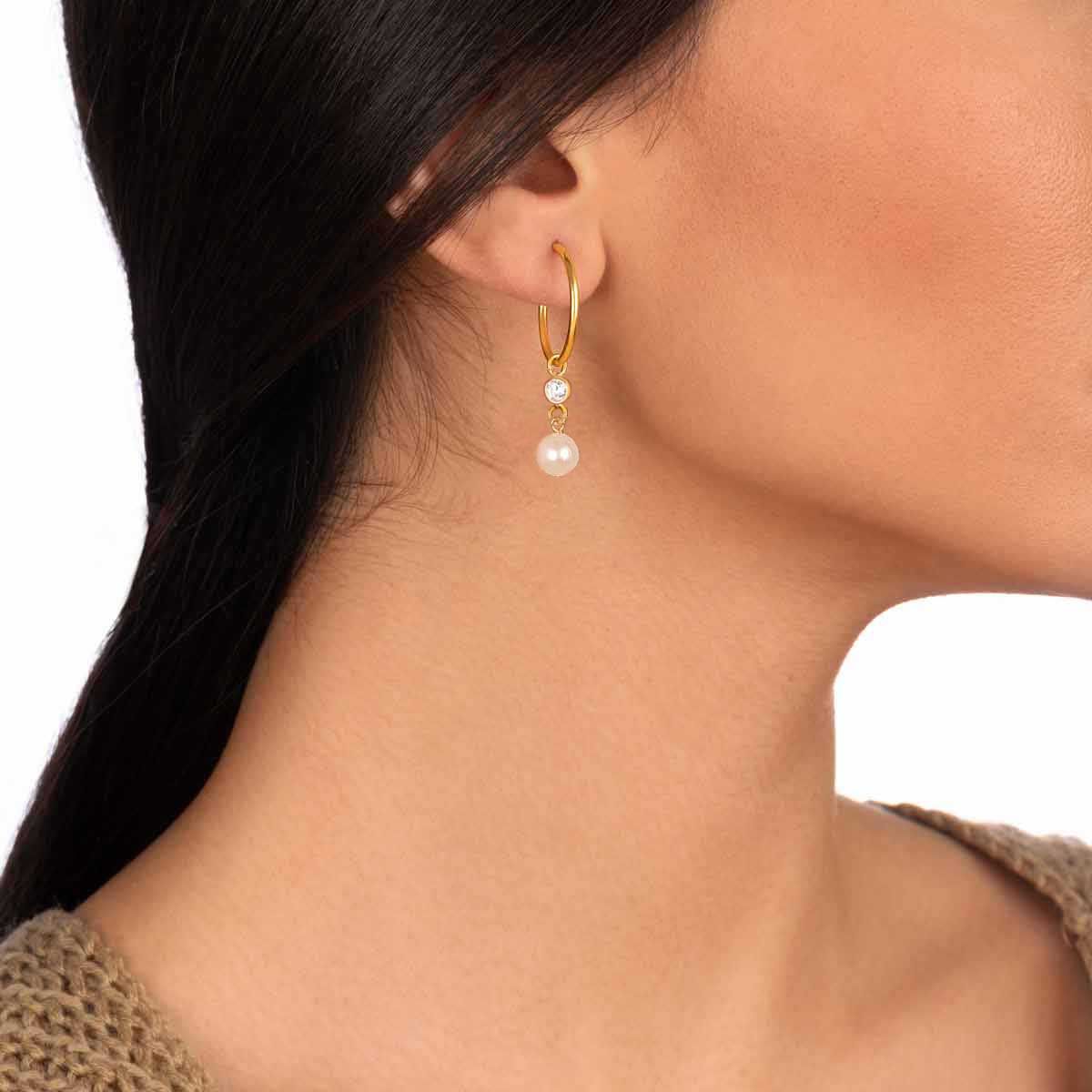 گوشواره مروارید شل