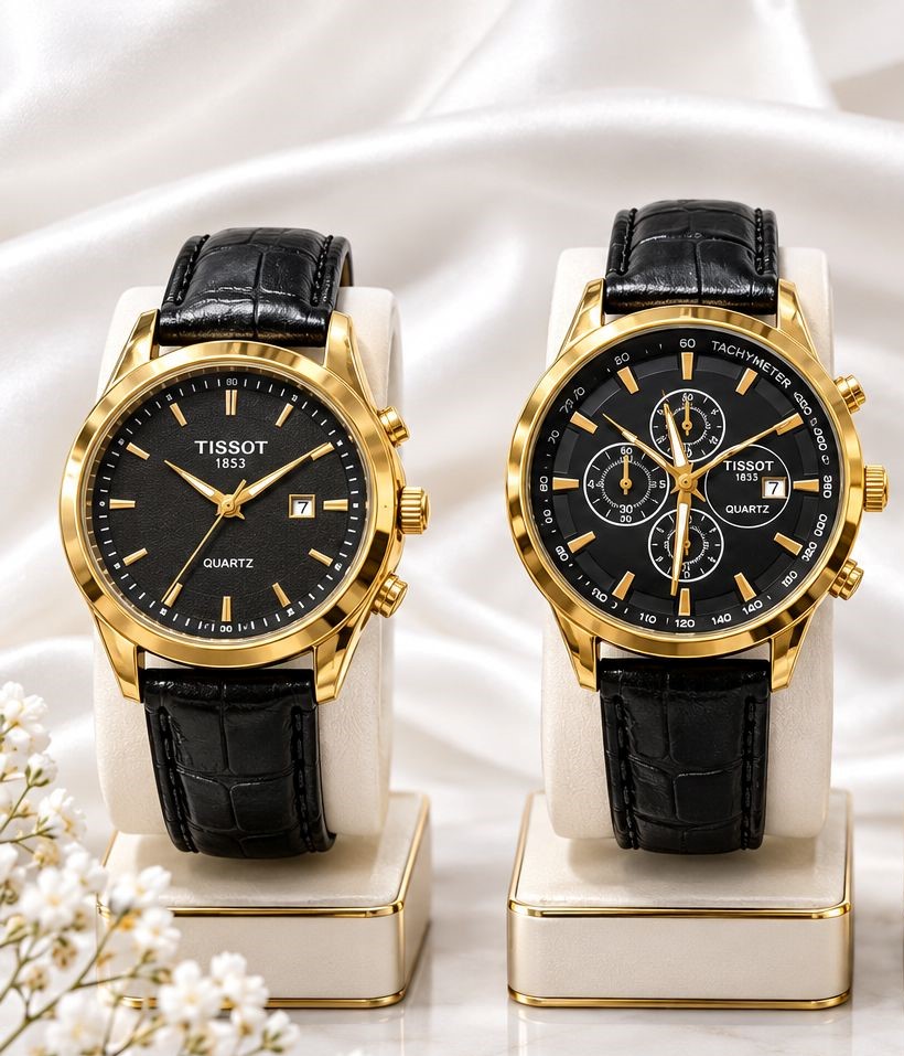 ساعت ست بند چرمیTISSOT